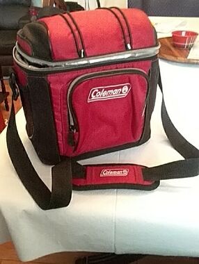 Coleman Red and Black Insulated Soft Cooler Shoulder Bag
